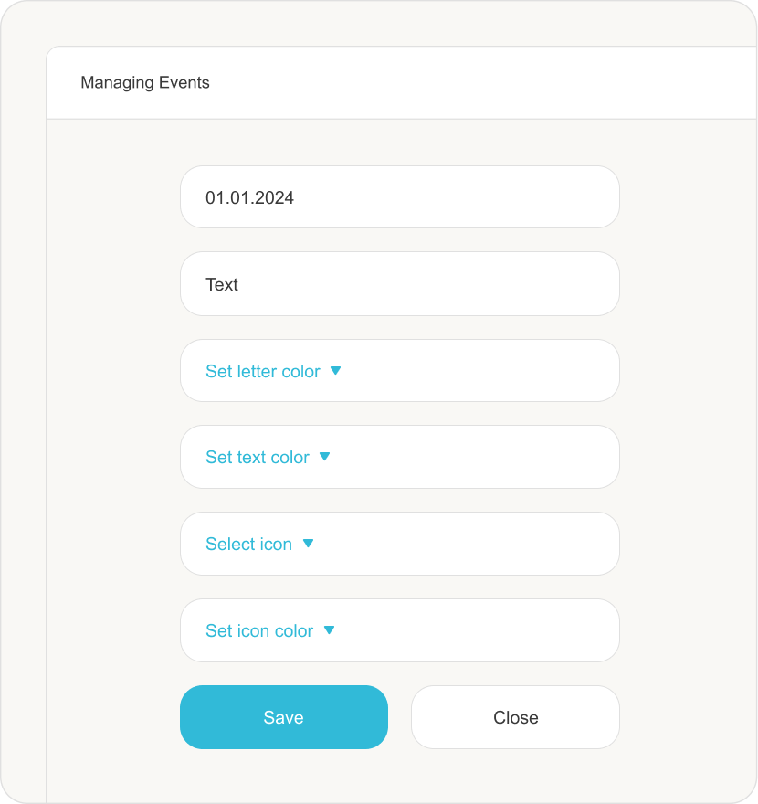 Managing Events